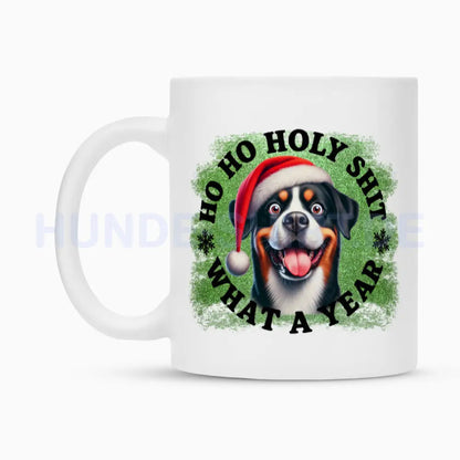 Tasse "Großer Schweizer Sennenhund - HO HO..." – hunde-shirt.de