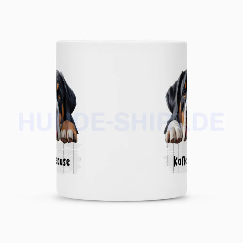 Tasse "Großer Schweizer Sennenhund - Kaffeepause" – hunde-shirt.de