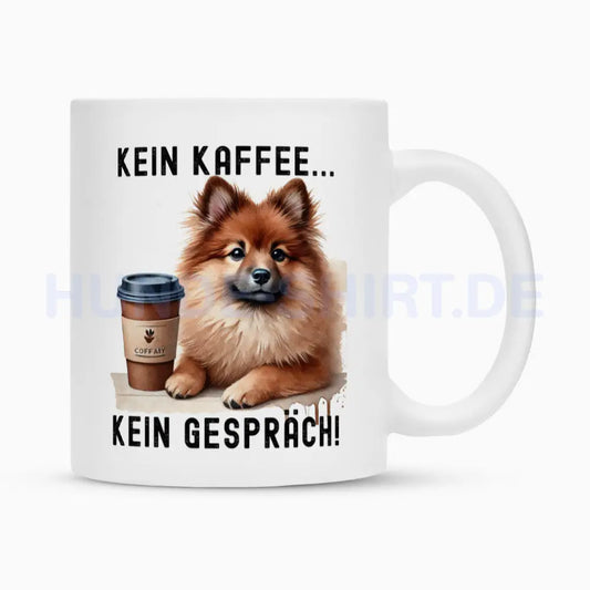 Tasse "Großspitz ( braun ) - Kein Kaffee..." Weiß – hunde-shirt.de