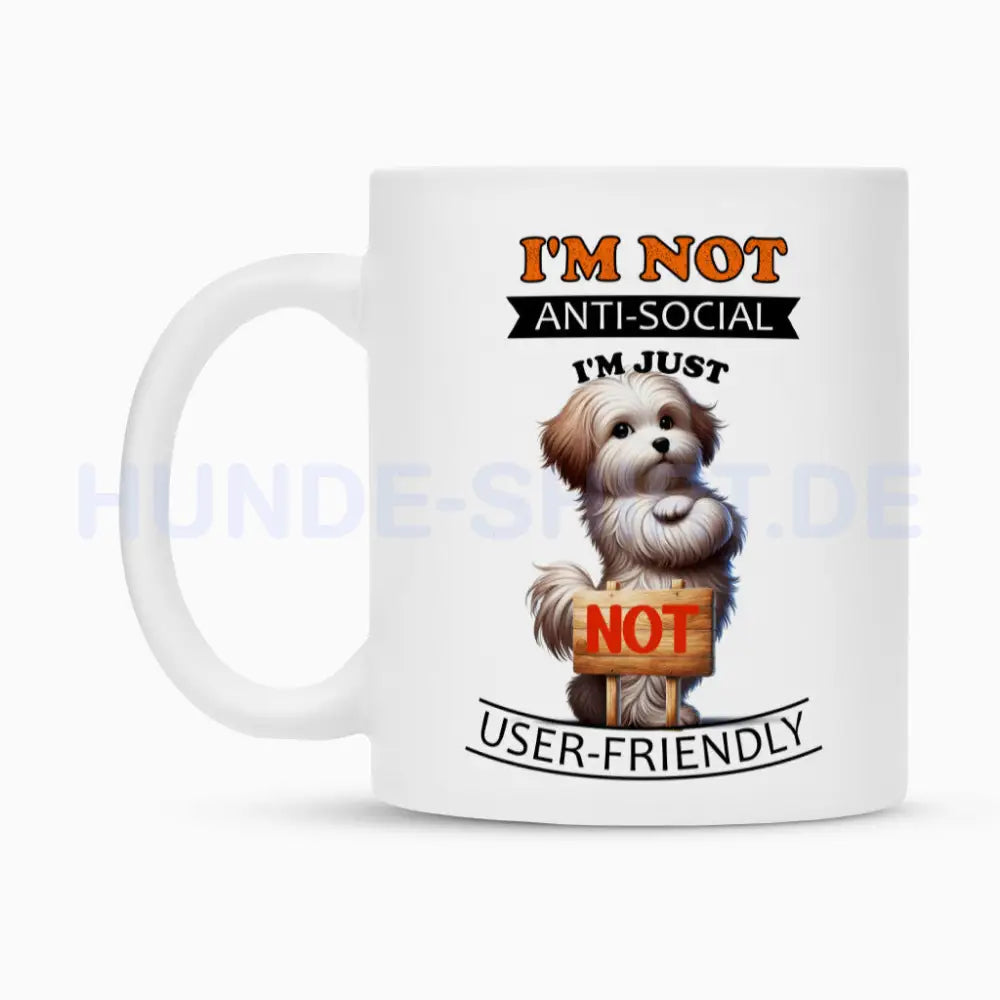 Tasse "Havaneser - Anti-Social" – hunde-shirt.de