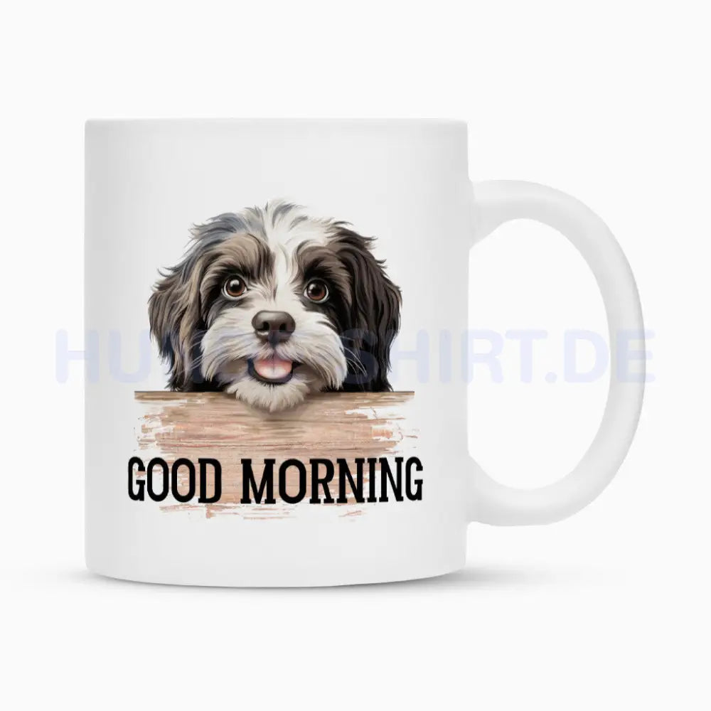 Tasse "Havaneser - Good Morning" Weiß – hunde-shirt.de