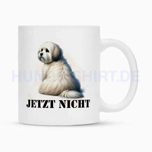 Tasse "Havaneser - JETZT NICHT II" Weiß – hunde-shirt.de