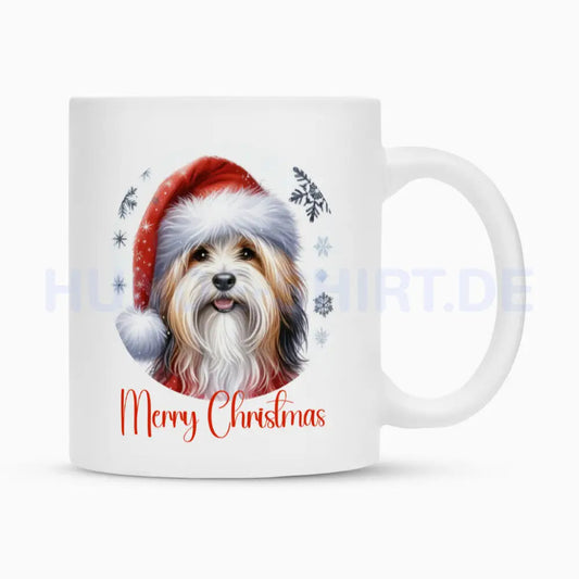 Tasse "Havaneser - Merry Christmas" Weiß – hunde-shirt.de