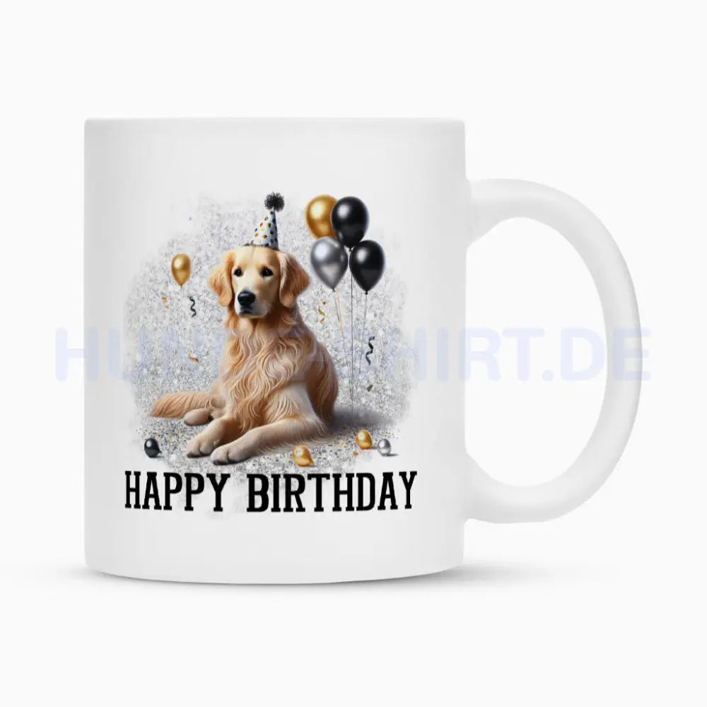 Tasse "Hovawart - Happy Birthday" Weiß – hunde-shirt.de