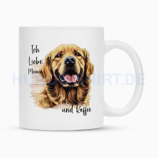 Tasse "Hovawart hell - Ich liebe..." Weiß – hunde-shirt.de