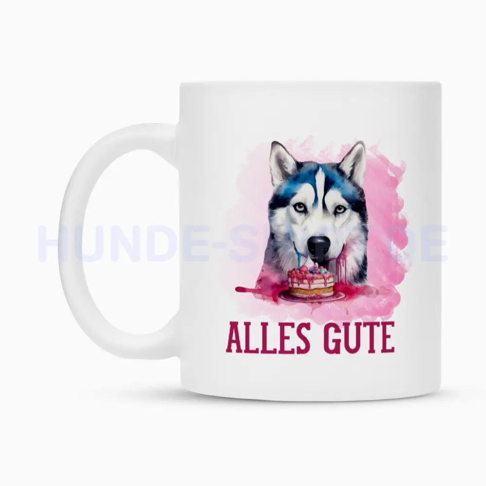 Tasse "Husky - Alles Gute" – hunde-shirt.de