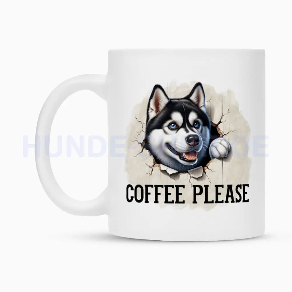 Tasse "Husky - COFFEE PLEASE" – hunde-shirt.de