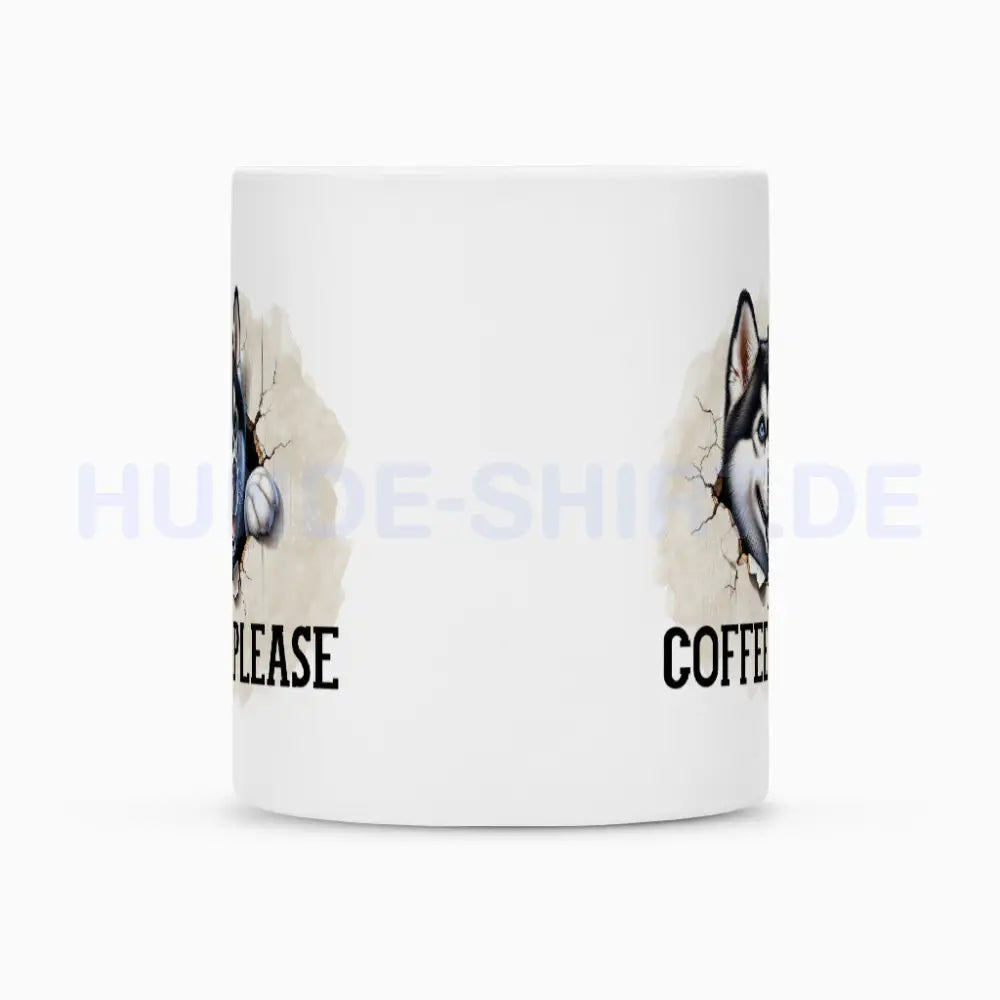 Tasse "Husky - COFFEE PLEASE" – hunde-shirt.de