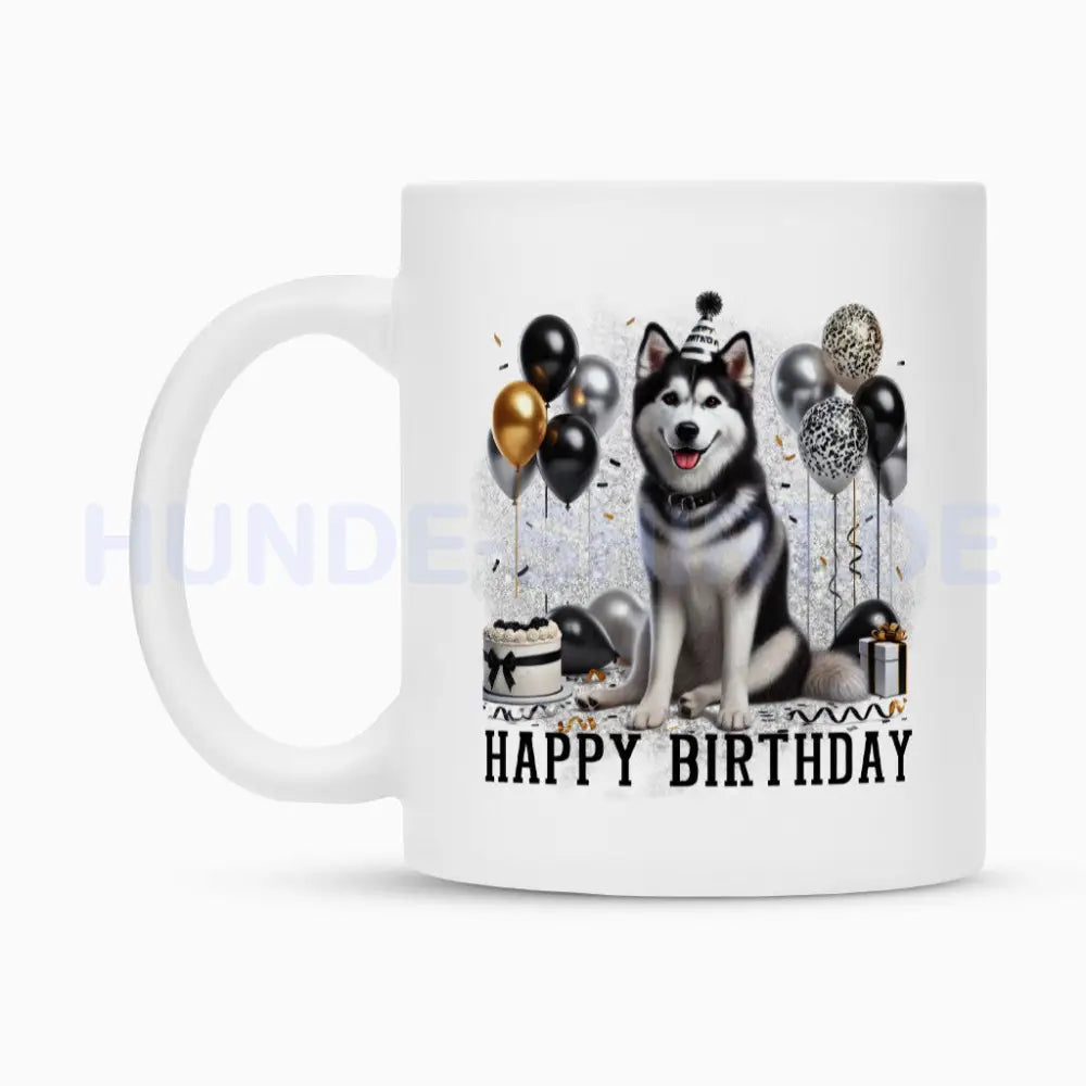 Tasse "Husky - Happy Birthday II" – hunde-shirt.de