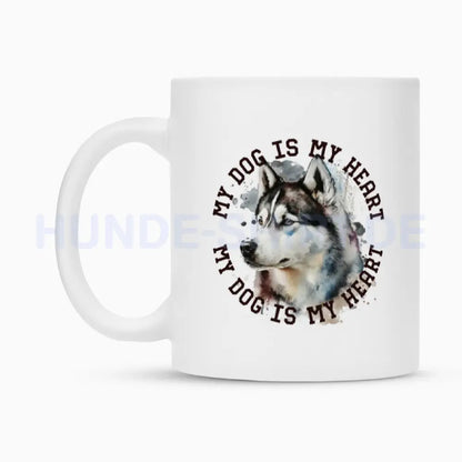 Tasse "Husky HEART" – hunde-shirt.de