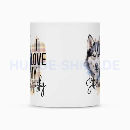 Tasse "Husky - I love..." – hunde-shirt.de