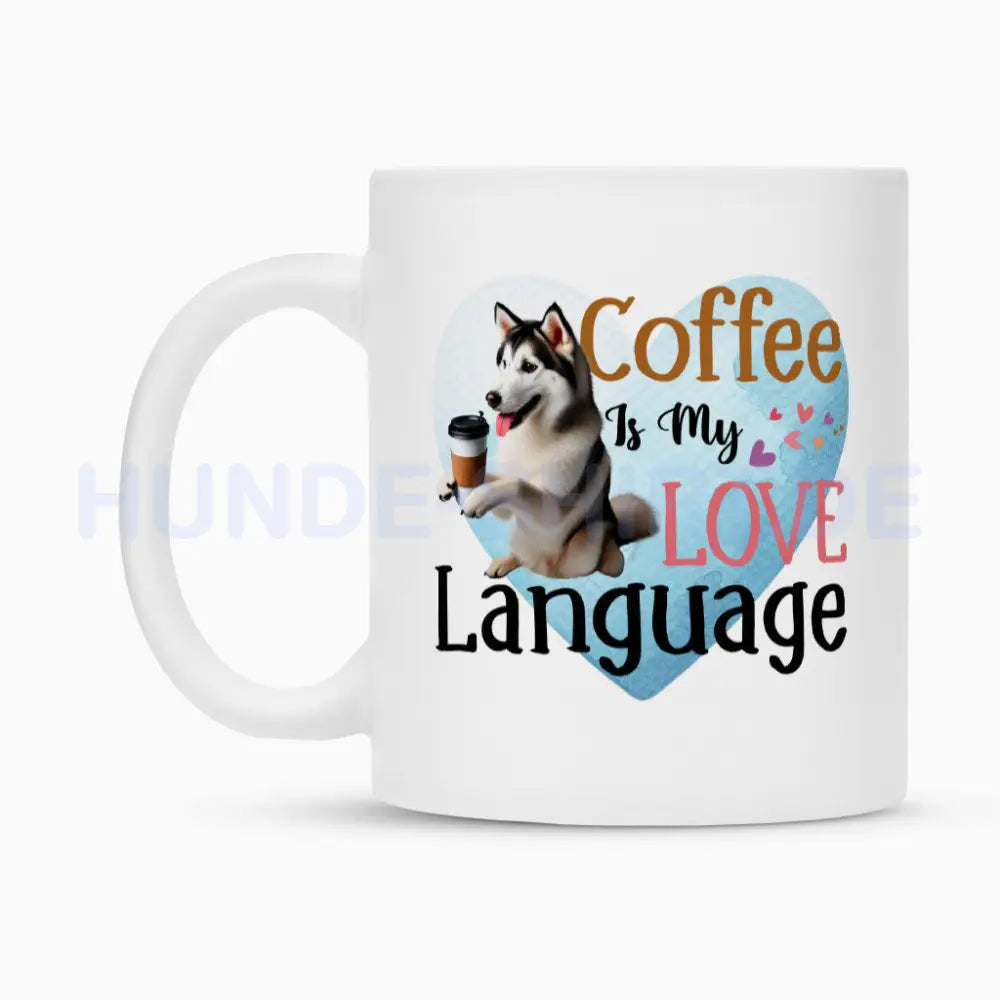 Tasse "Husky - Love Language" – hunde-shirt.de