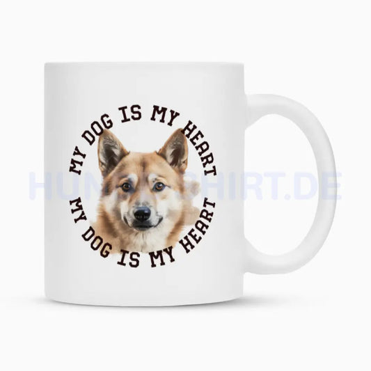 Tasse "Icelandic Sheepdog - Heart" Weiß – hunde-shirt.de