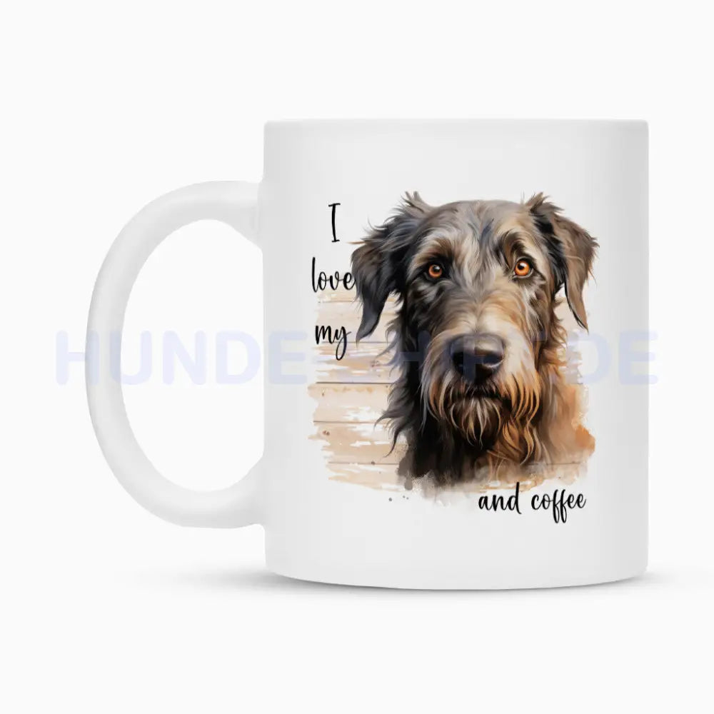 Tasse "Irischer Wolfshund - I love..." – hunde-shirt.de