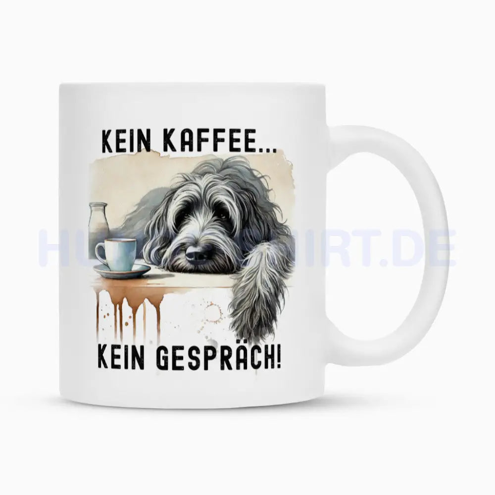 Tasse "Irischer Wolfshund - Kein Kaffee..." Weiß – hunde-shirt.de