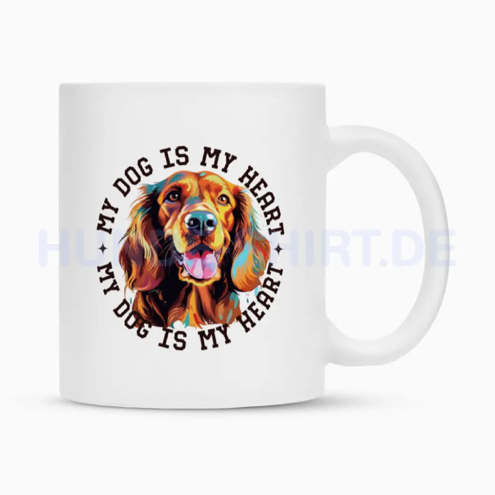 Tasse "Irish Setter" Weiß – hunde-shirt.de