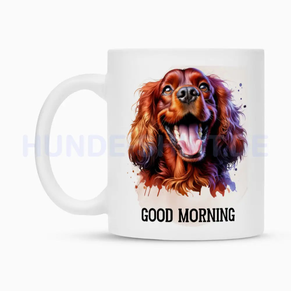 Tasse "Irish Setter - Good Morning" – hunde-shirt.de