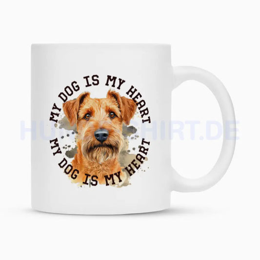 Tasse "Irish Terrier HEART" Weiß – hunde-shirt.de