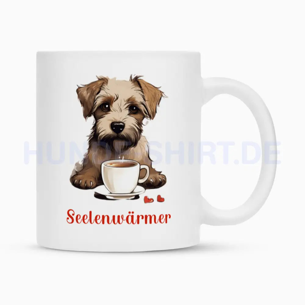 Tasse "Irish Terrier - Seelenwärmer" Weiß – hunde-shirt.de