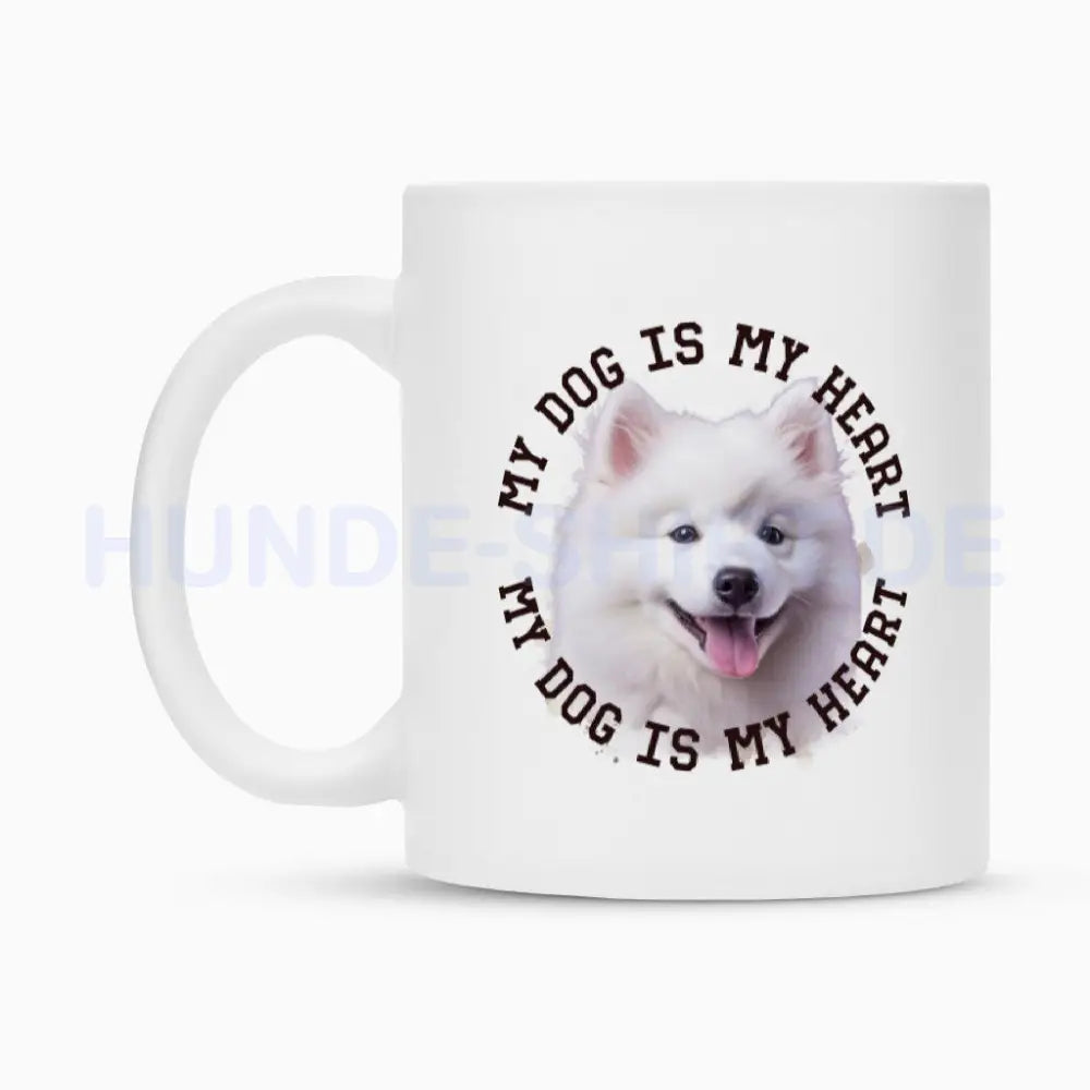 Tasse "Japan-Spitz HEART" – hunde-shirt.de