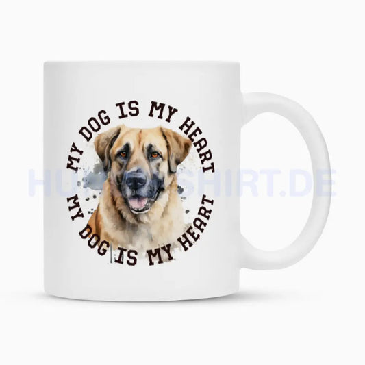 Tasse "Kangal HEART" Weiß – hunde-shirt.de