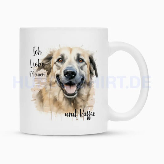 Tasse "Kangal - Ich liebe..." Weiß – hunde-shirt.de