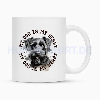 Tasse "Kerry Blue Terrier HEART" Weiß – hunde-shirt.de