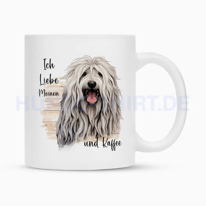 Tasse "Komondor - Ich liebe..." Weiß – hunde-shirt.de