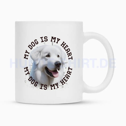 Tasse "Kuvasz HEART" Weiß – hunde-shirt.de