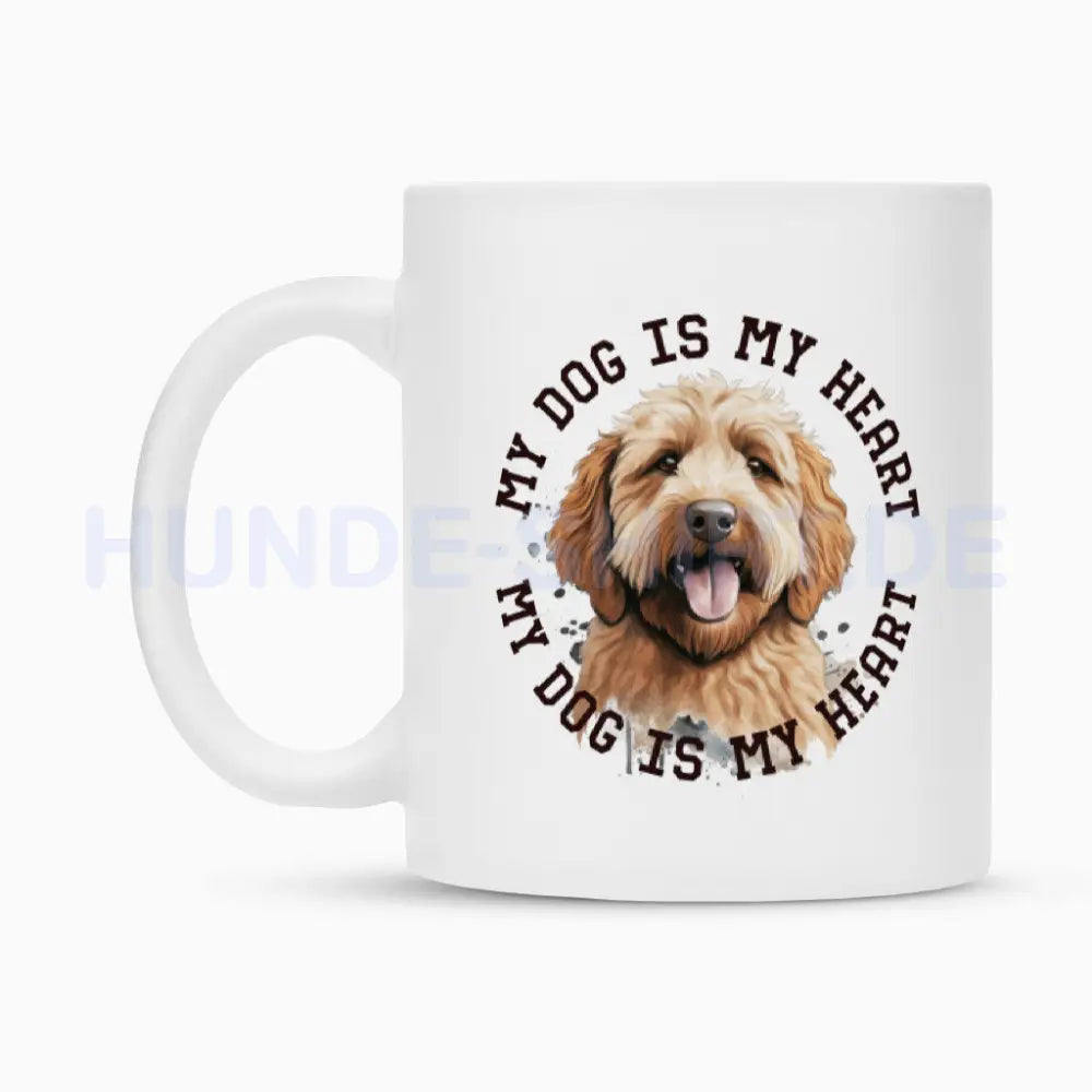 Tasse "Labradoodle braun HEART" – hunde-shirt.de