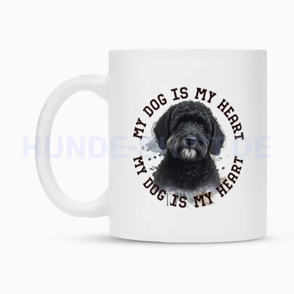 Tasse "Labradoodle schwarz HEART" – hunde-shirt.de