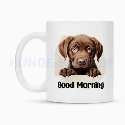 Tasse "Labrador ( braun ) - Good Morning" – hunde-shirt.de