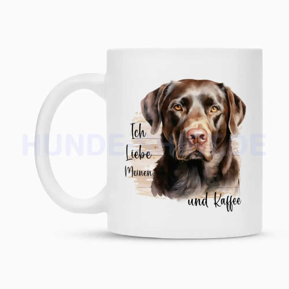 Tasse "Labrador braun - Ich liebe..." – hunde-shirt.de