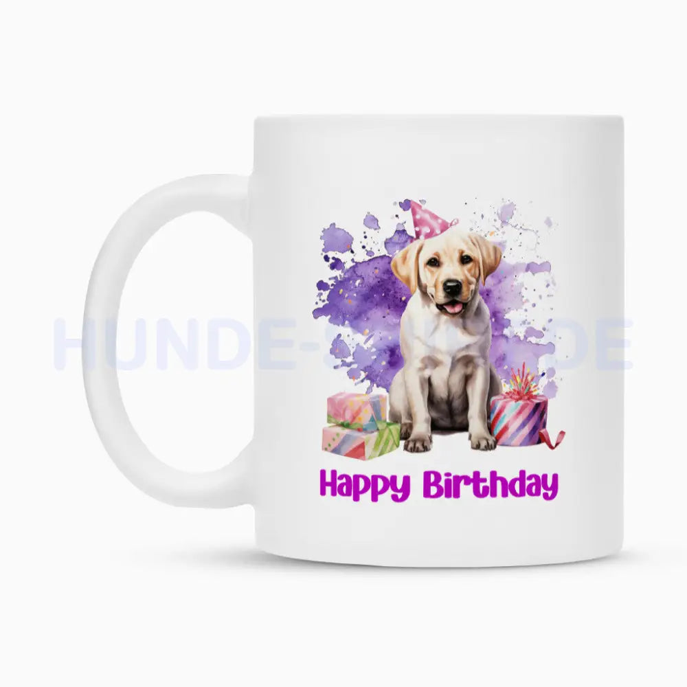 Tasse "Labrador - Happy Birthday" – hunde-shirt.de