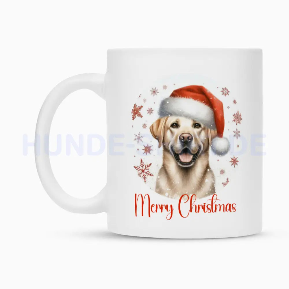 Tasse "Labrador ( hell ) - Merry Christmas" – hunde-shirt.de