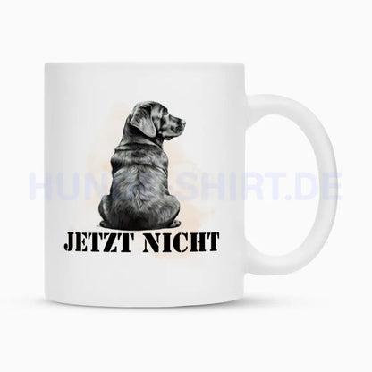 Tasse "Labrador ( schwarz ) - JETZT NICHT" Weiß – hunde-shirt.de