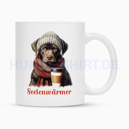 Tasse "Labrador - Seelenwärmer" Weiß – hunde-shirt.de