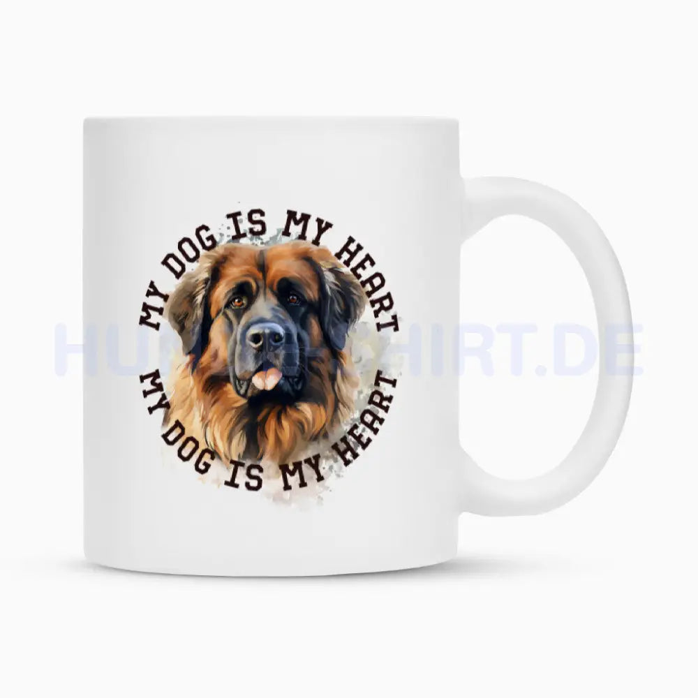 Tasse "Leonberger HEART" Weiß – hunde-shirt.de