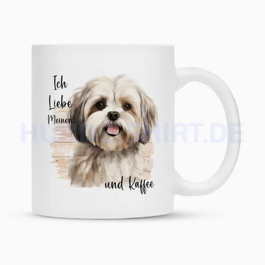 Tasse "Lhasa Apso - Ich liebe..." Weiß – hunde-shirt.de