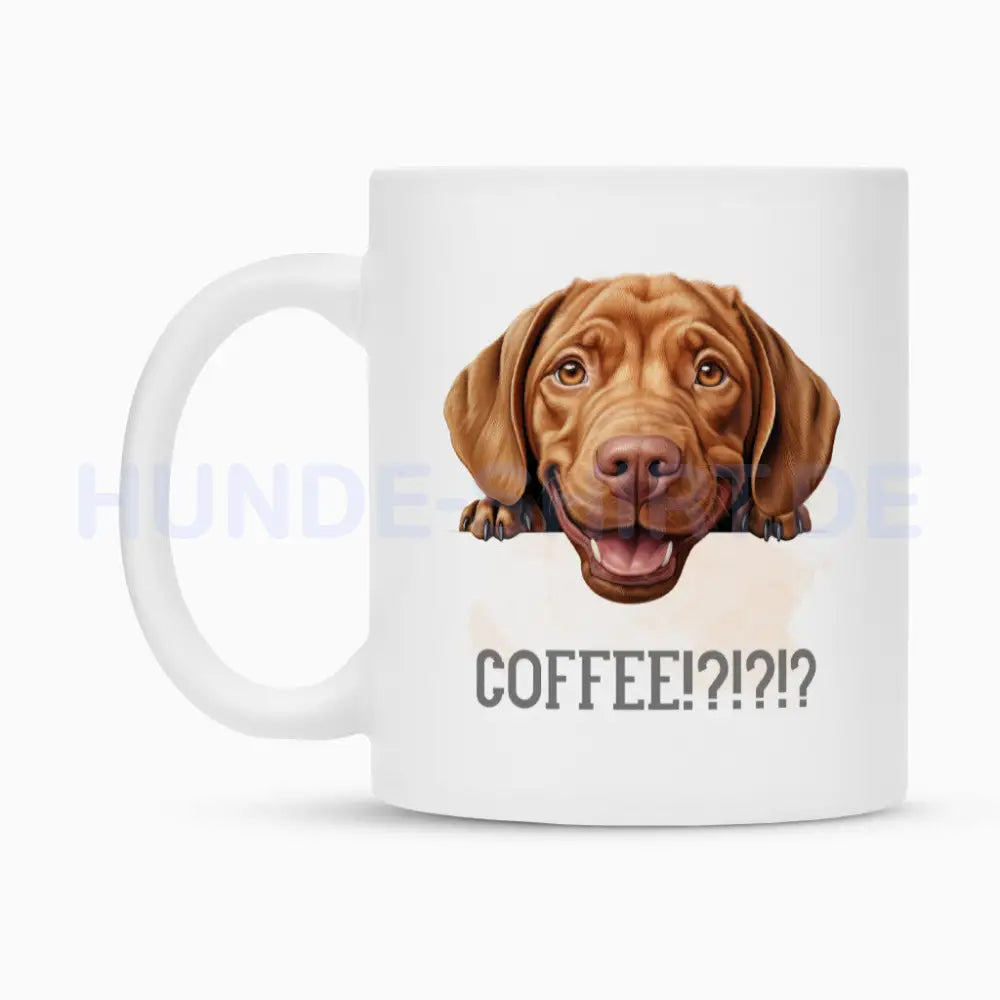 Tasse "Magyar Vizsla - Coffee!?!" – hunde-shirt.de