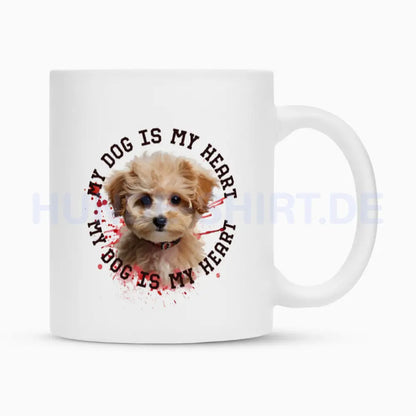 Tasse "Maltipoo HEART 2" Weiß – hunde-shirt.de