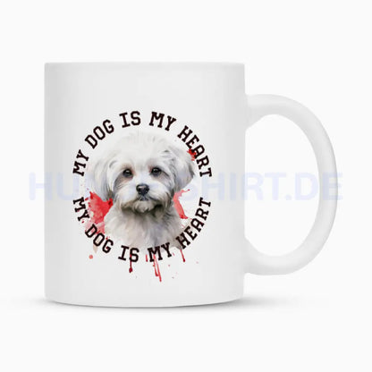 Tasse "Maltipoo HEART" Weiß – hunde-shirt.de