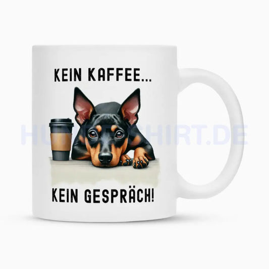 Tasse "Manchester Terrier - Kein Kaffee..." Weiß – hunde-shirt.de