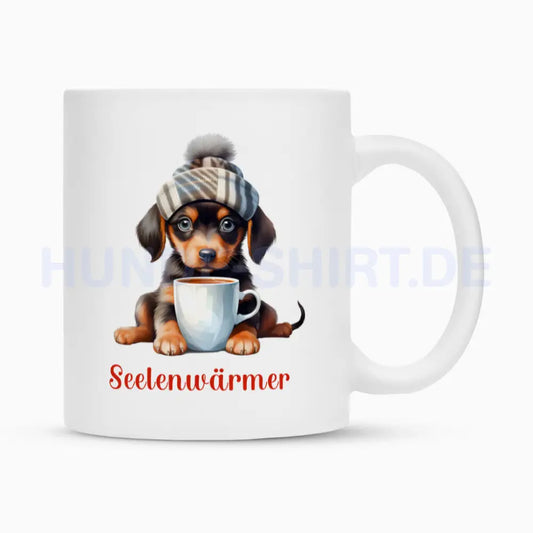 Tasse "Manchester Terrier - Seelenwärmer" Weiß – hunde-shirt.de