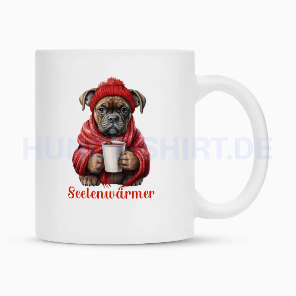 Tasse "Mastiff - Seelenwärmer" Weiß – hunde-shirt.de