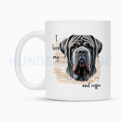 Tasse "Mastino - I love..." – hunde-shirt.de