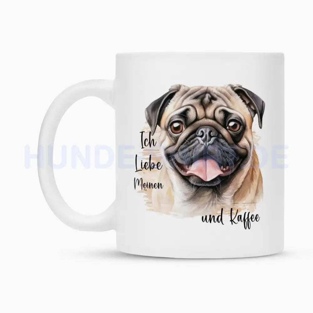 Tasse "Mops - Ich liebe meinen..." – hunde-shirt.de