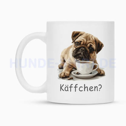 Tasse "Mops - Käffchen?" – hunde-shirt.de