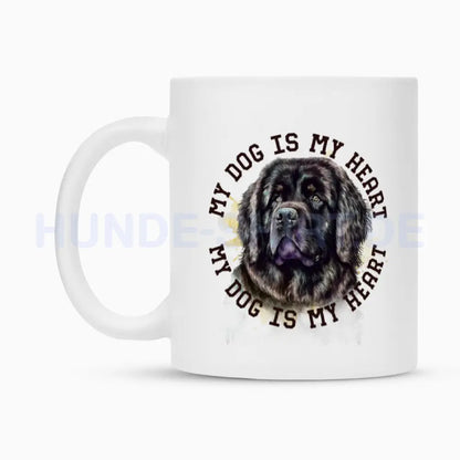 Tasse "Neufundländer gestromt HEART" – hunde-shirt.de