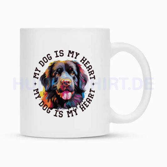 Tasse "Neufundländer HEART" Weiß – hunde-shirt.de